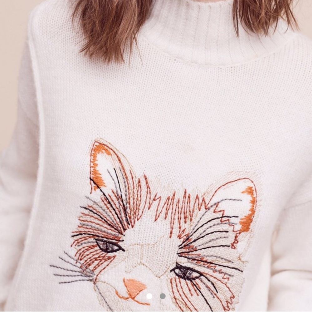 Anthropologie cat sweater